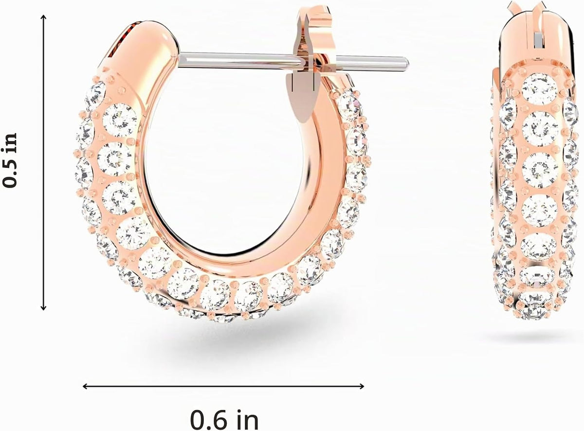 Colección de joyas de aretes Swarovski con cristal de piedra en for...