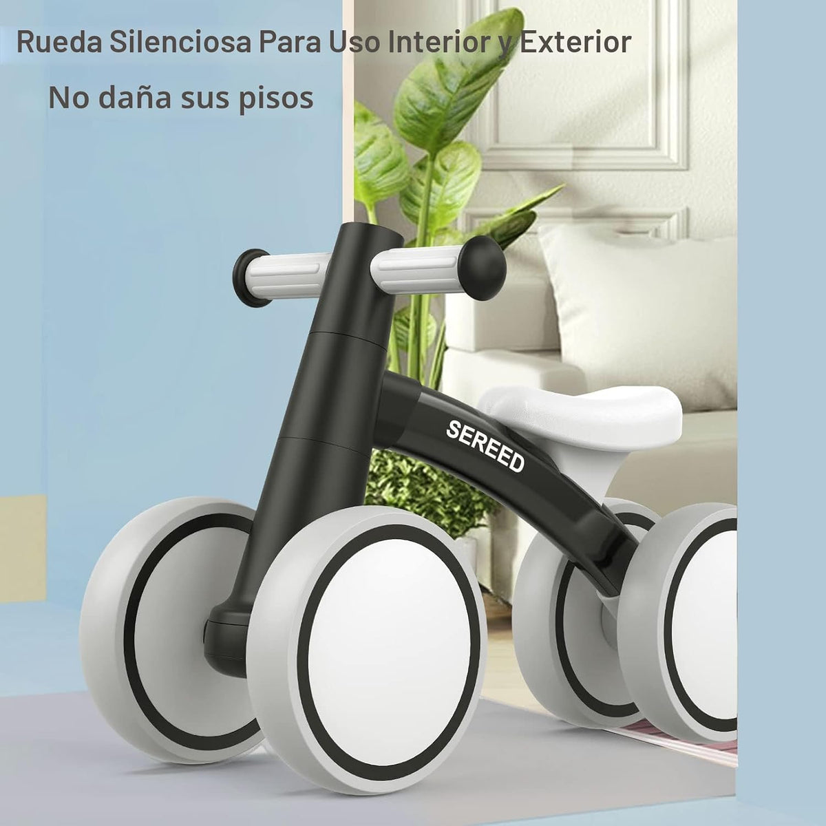 SEREED Bicicleta de equilibrio para bebés de 1 año, bicicleta de eq...