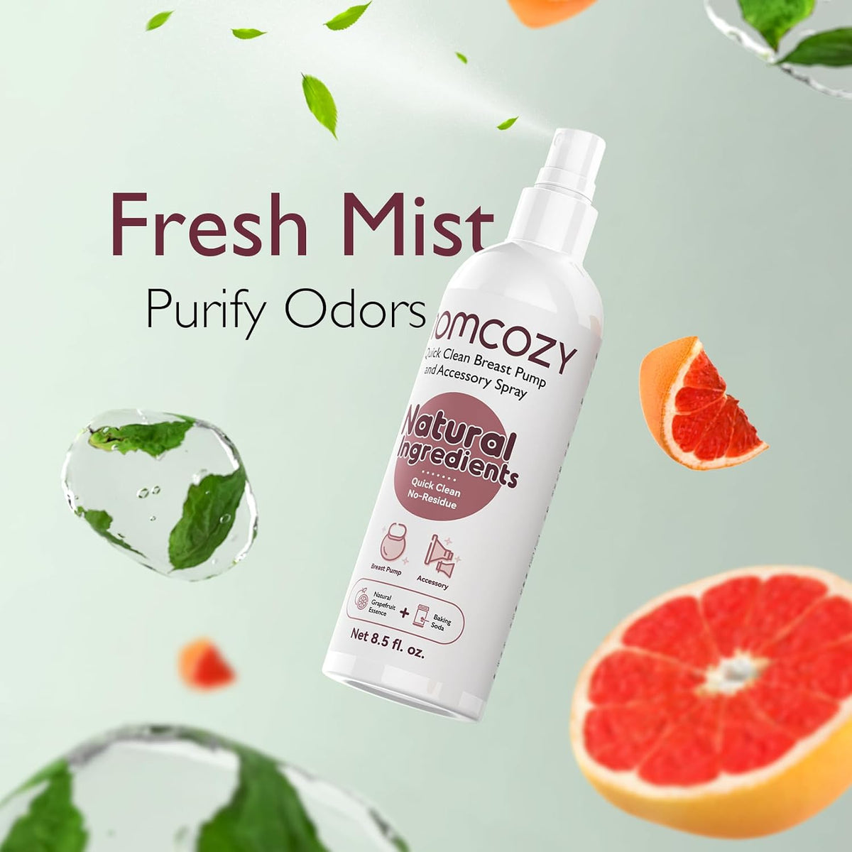 Momcozy Spray de limpieza para extractor de leche eléctrico, elimin...