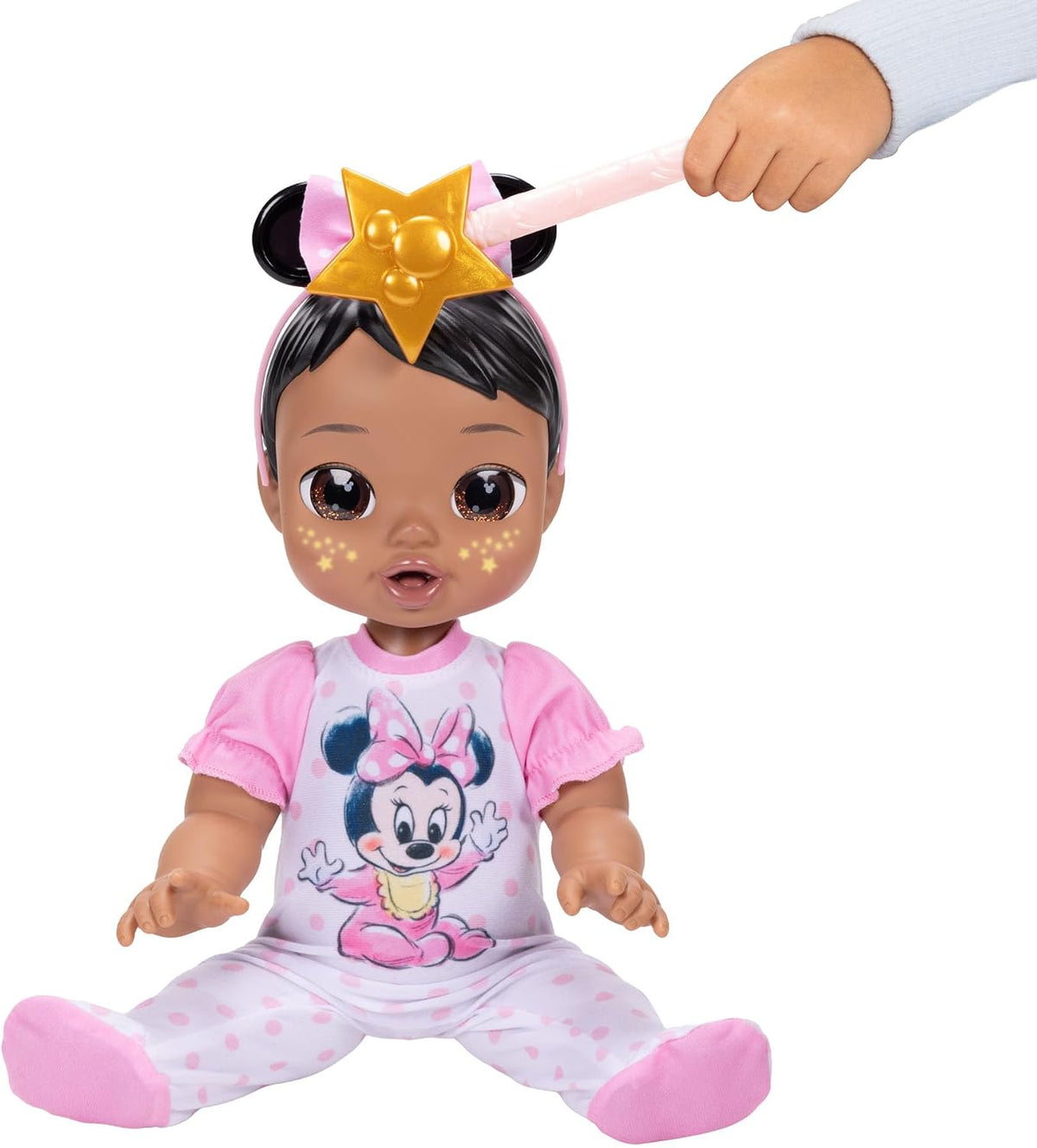 Disney Darlings - Muñeca interactiva de bebé de 13 pulgadas, luces...