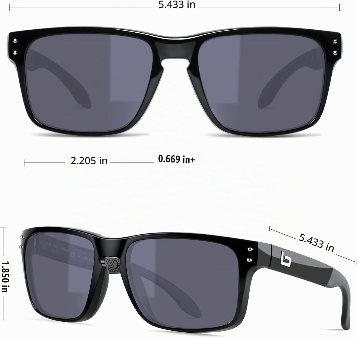 BNUS Corning Gafas de sol con lentes de vidrio para hombres y mujer...