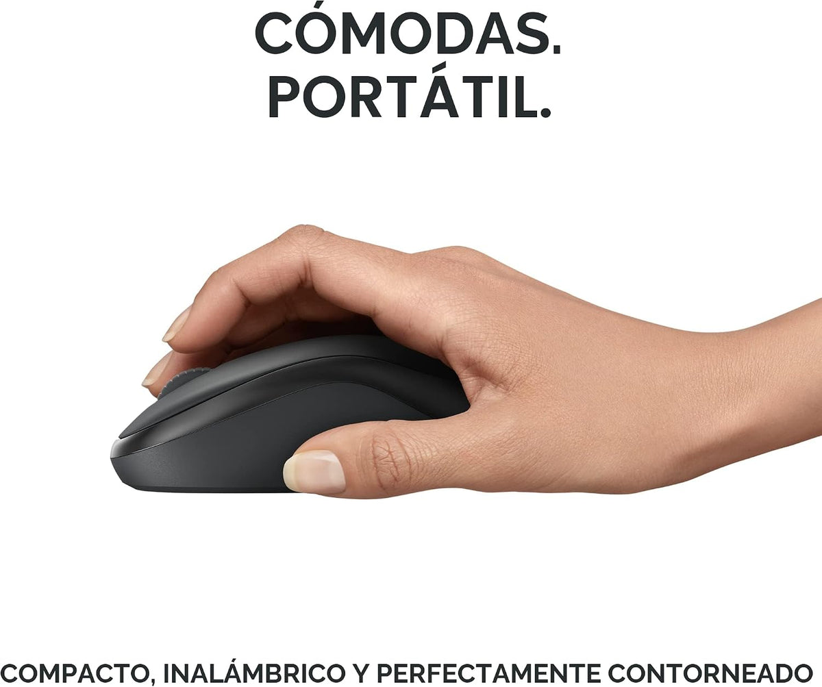 Ratón inalámbrico Bluetooth silencioso compacto Logitech M240 - Gra...