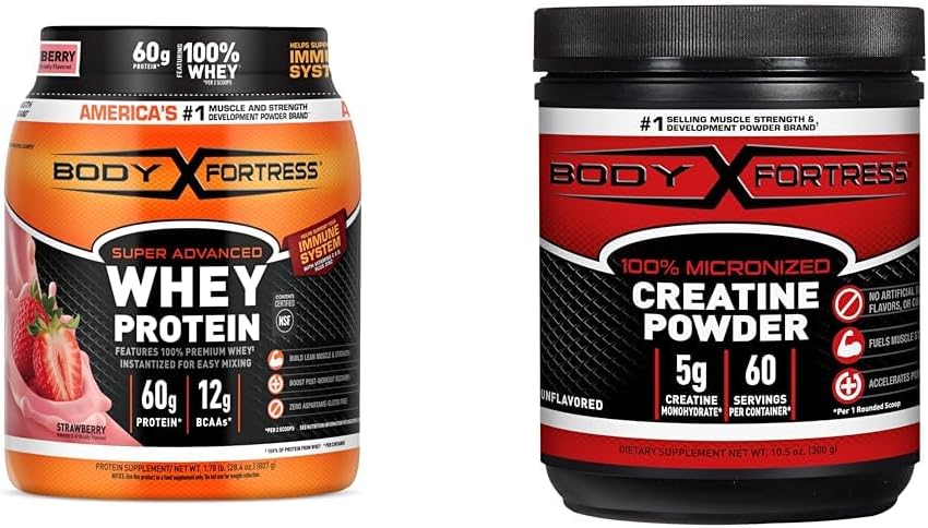 Paquete de proteína de suero en polvo Body Fortress Super Advanced,...