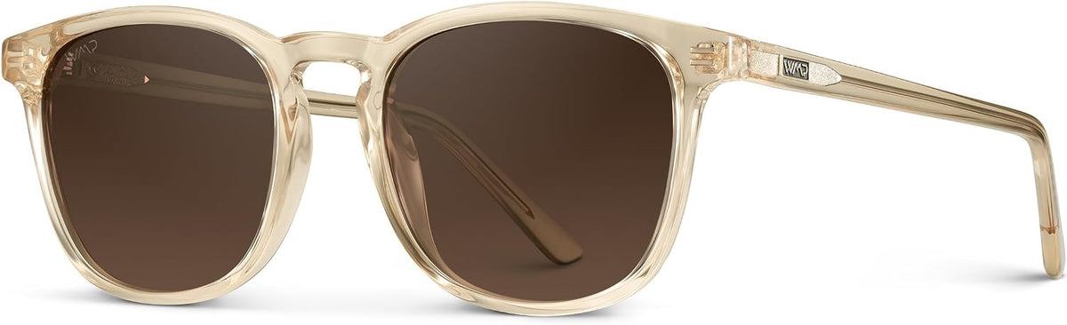 WMP Eyewear - Gafas de sol polarizadas modernas y redondas para hom...