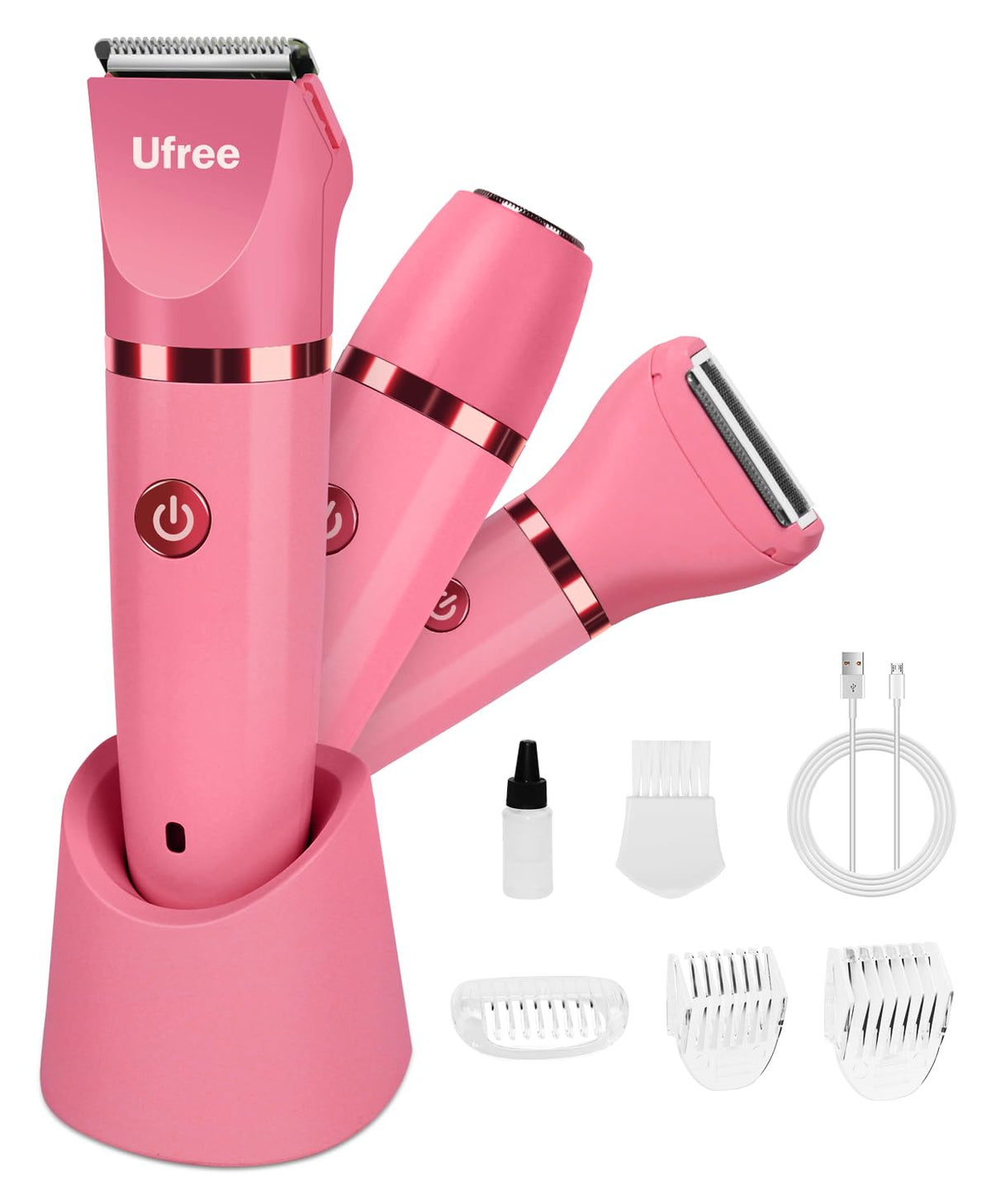 Ufree Maquinilla de Afeitar Eléctrica 3 en 1 para Mujer, Regalos pa...