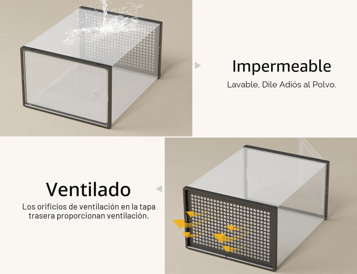 Kuject Cajas de almacenamiento de zapatos XXX-Large, paquete de 12,...