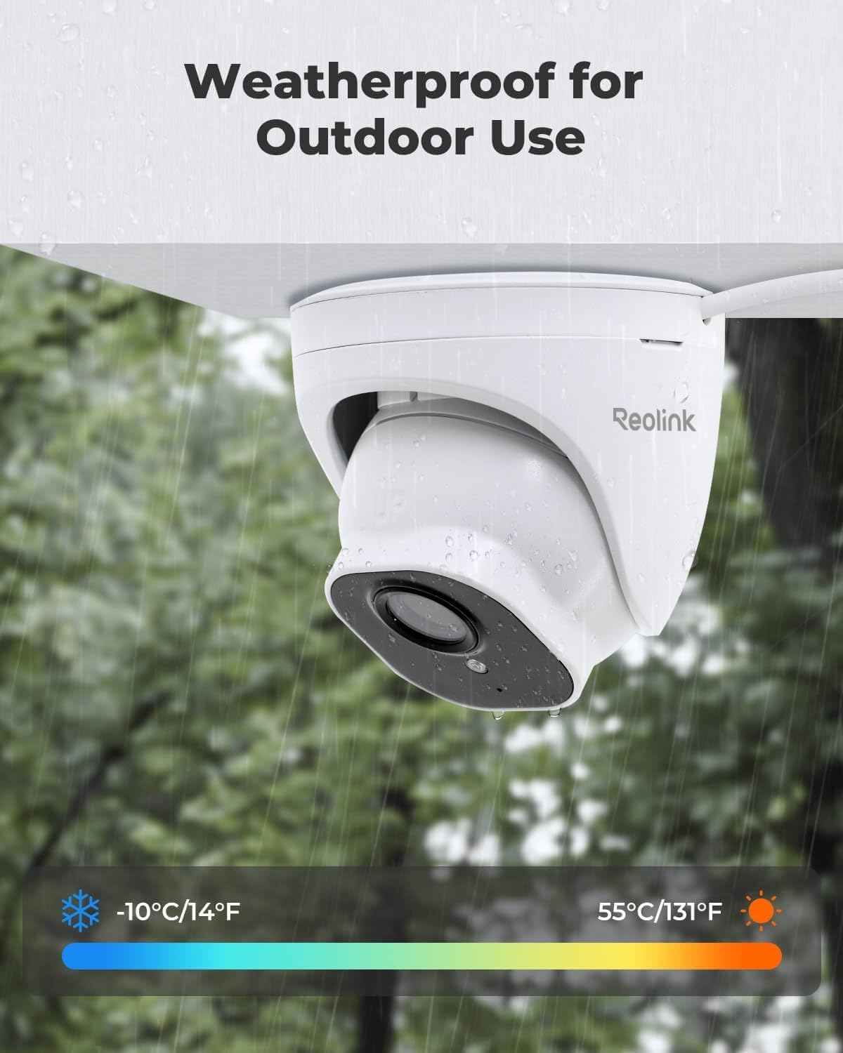 REOLINK Cámara de seguridad para exteriores, cámara de vigilancia I...