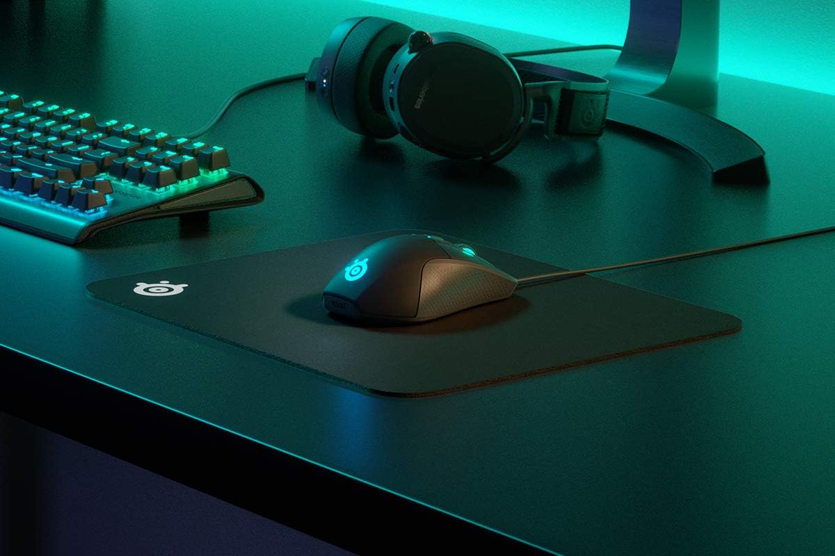 SteelSeries QcK Alfombrilla de Gaming para Mouse - Tela Gruesa Medi...