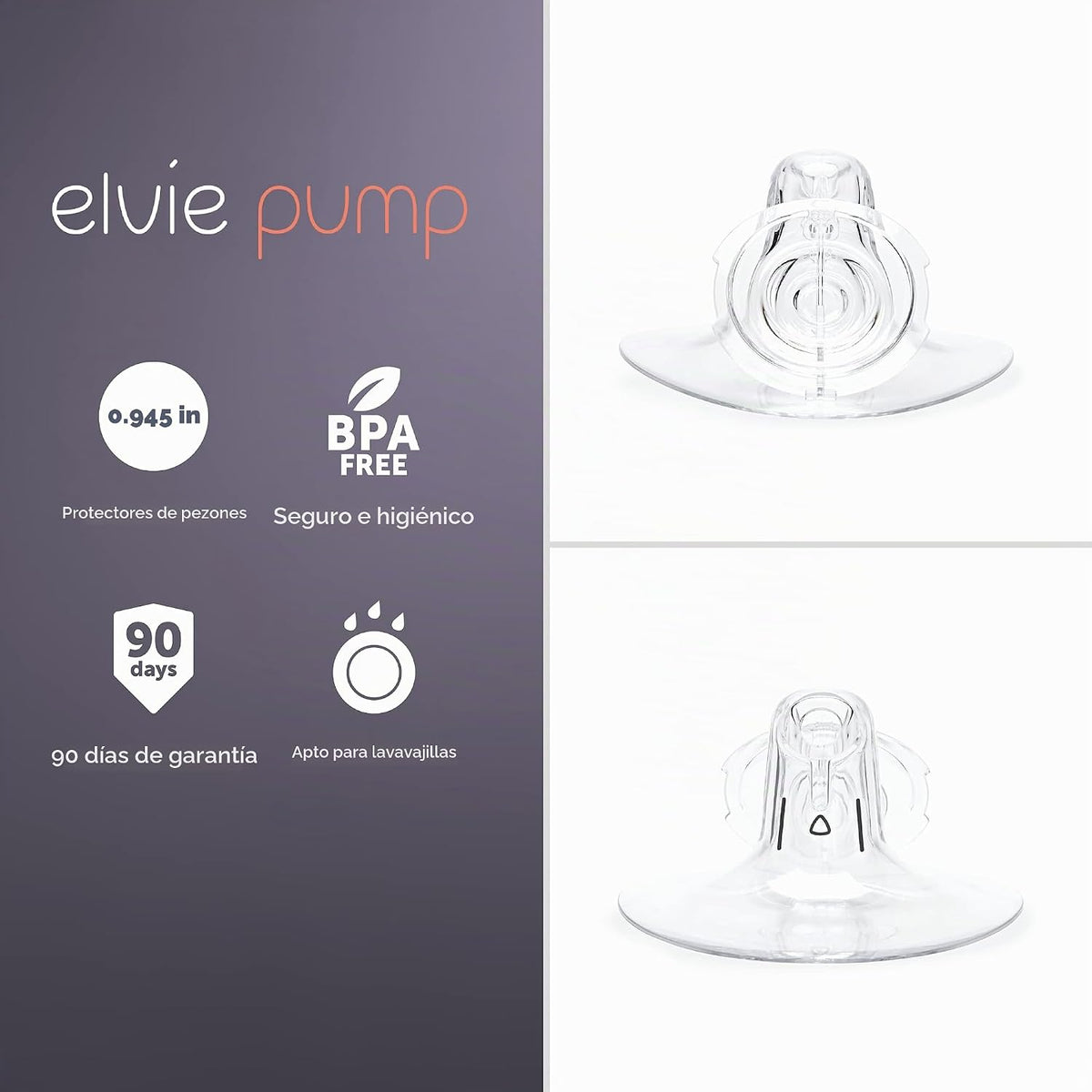 Elvie Protector de leche para extractor de leche, 0.945 in, brida d...