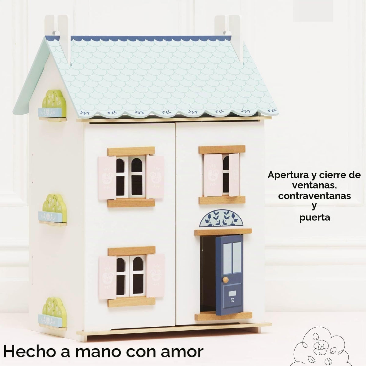 Le Toy Van \u2013 Casa de Muñecas de Madera Blue Belle | Juego de C...