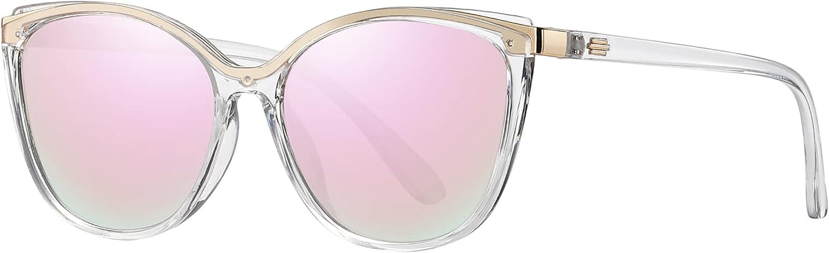 Colrea Gafas de Sol Modernas con Forma de Ojo de Gato para Mujer, E...