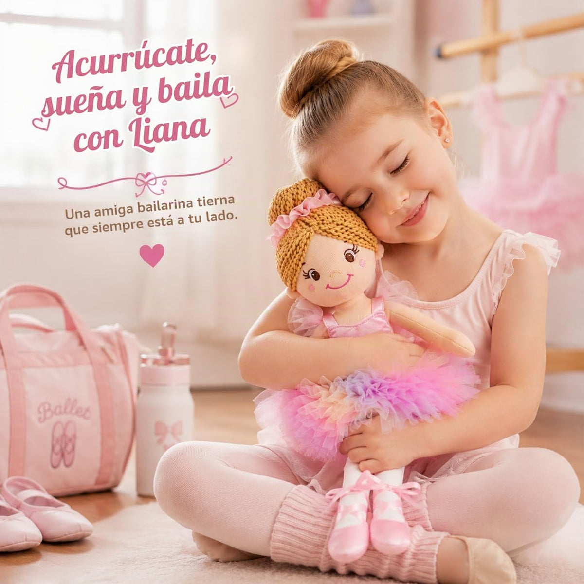 June Garden Muñeca de bailarina Liana Rosebud personalizada de 16&#...