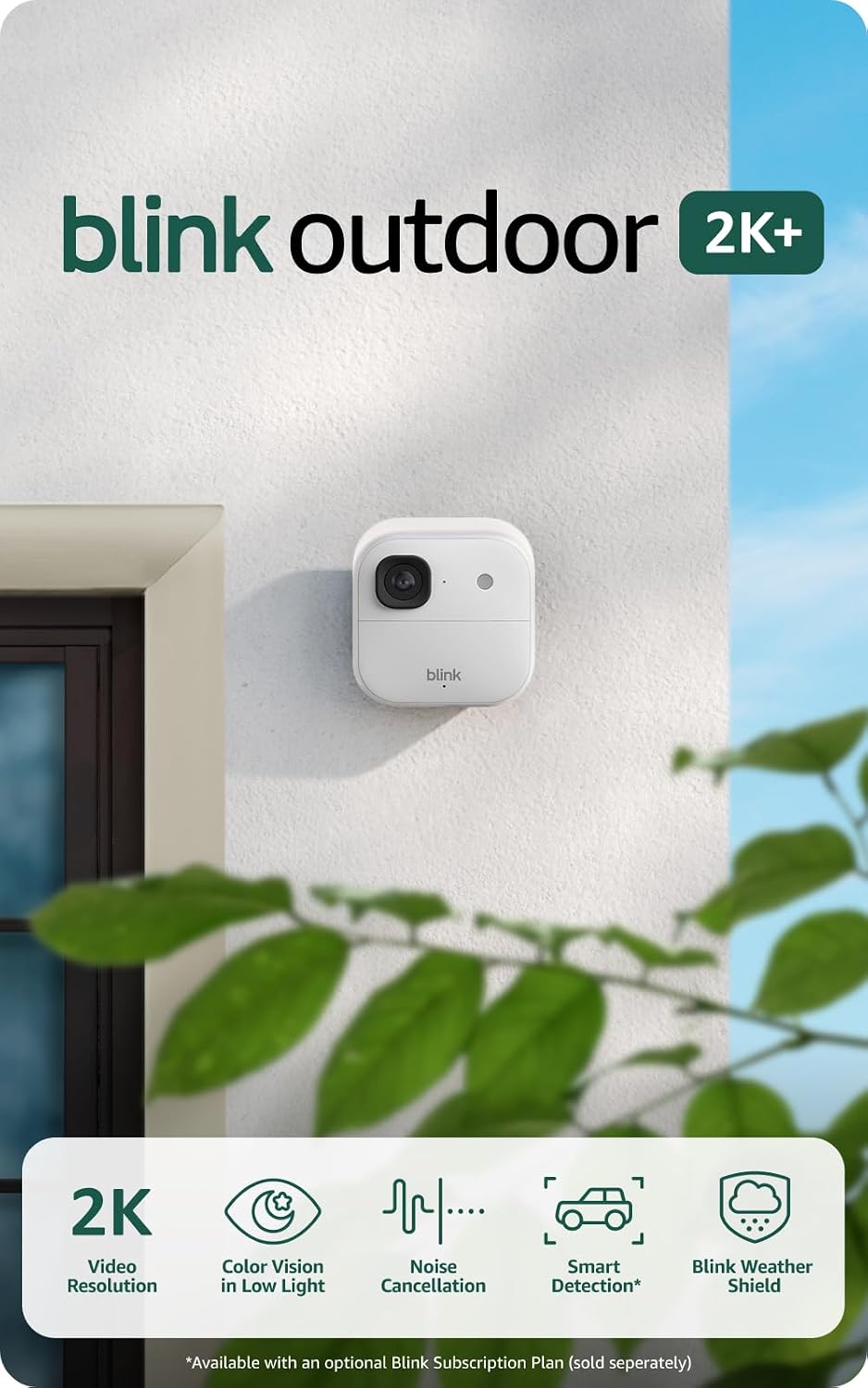 Nuevo videotimbre cableado Blink 2K+ y Cámara para exteriores Blink...