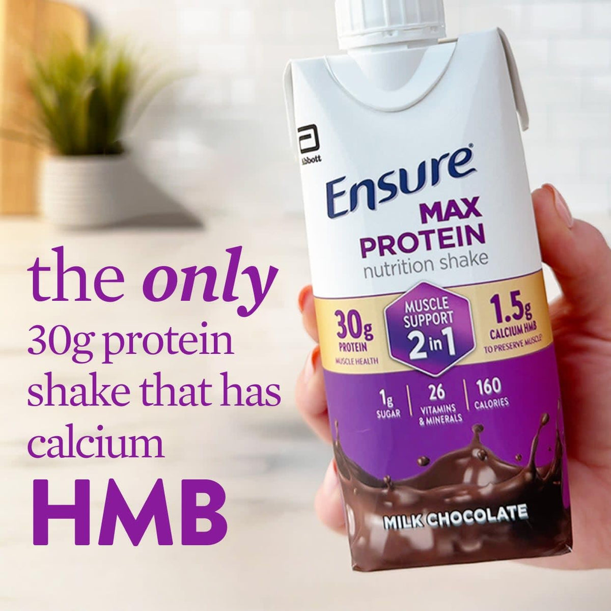 Ensure Max Protein - Chocolate con leche 2 en 1, 1.06 onzas de alto...