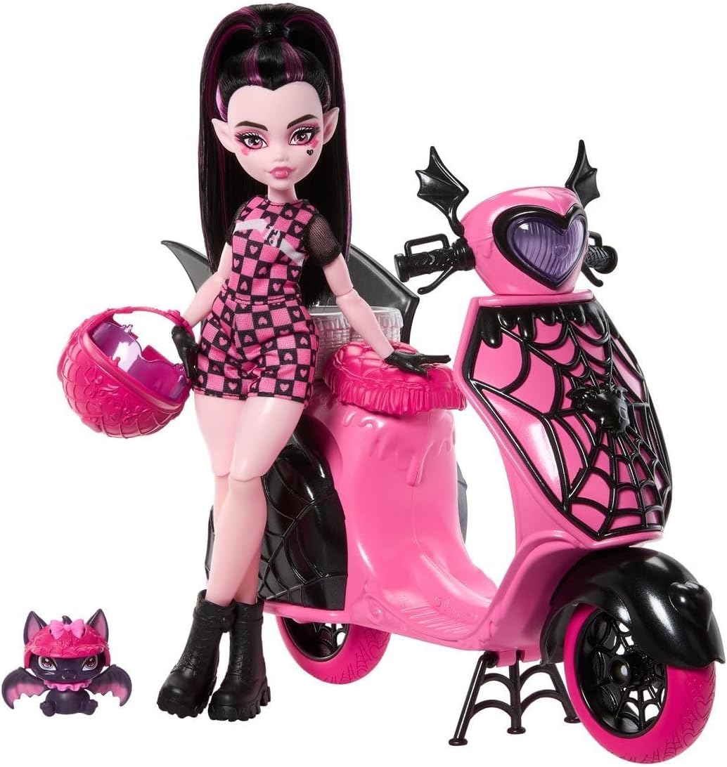 Draculaura y su patineta Monster High