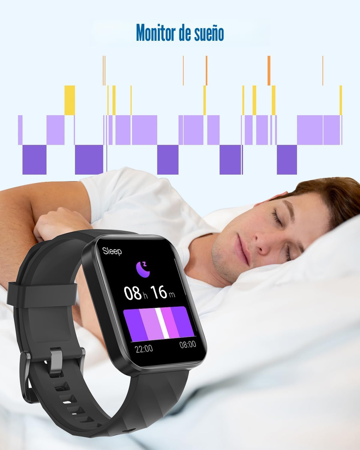 RUIMEN Relojes inteligentes para hombres y mujeres (Responder\/Real...