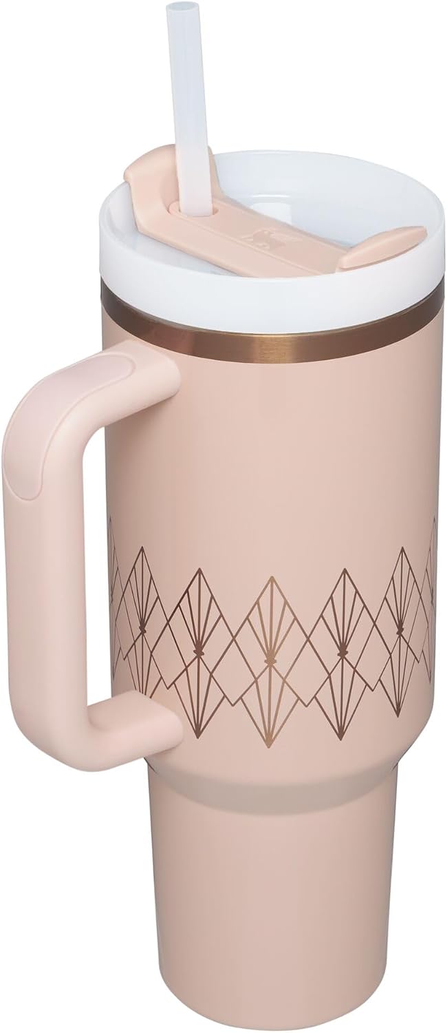 Stanley Quencher H2.O FlowState™ - Vaso de 40 onzas, color rubor br...