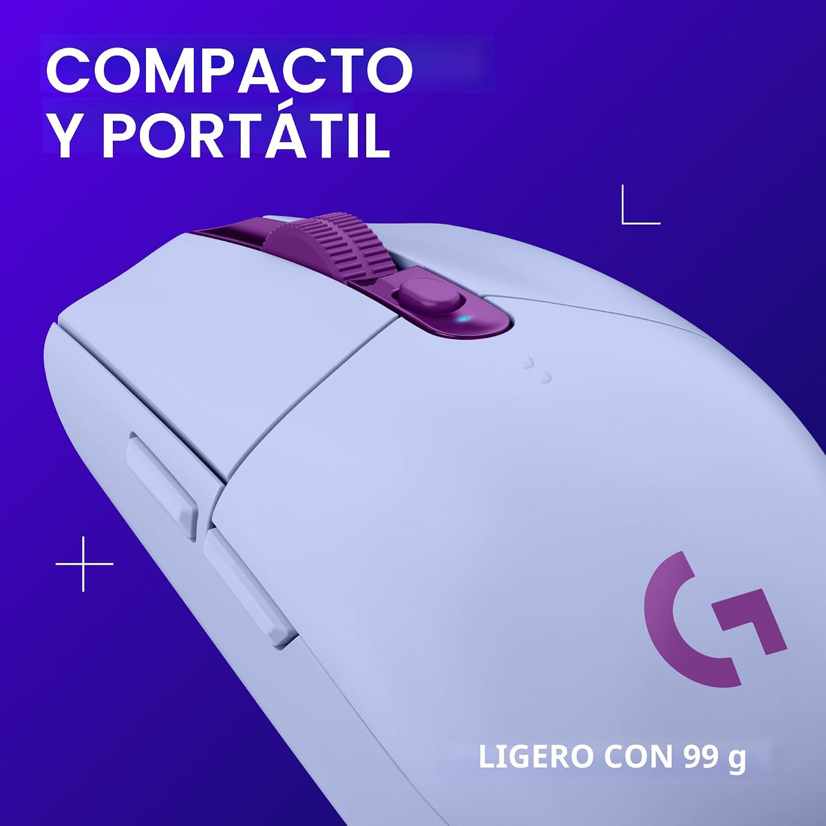 Ratón inalámbrico para juegos Logitech G305 Lightspeed - Lila | 12,...