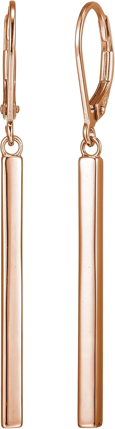 Amazon Collection Aretes colgantes de oro amarillo de 18 quilates o...