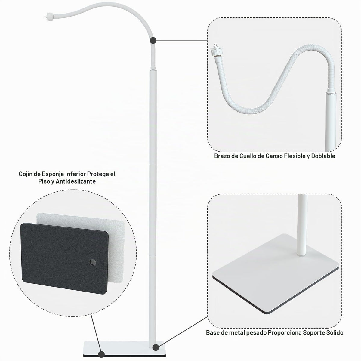 iTODOS Soporte de pie para monitor de bebé compatible con HelloBaby...