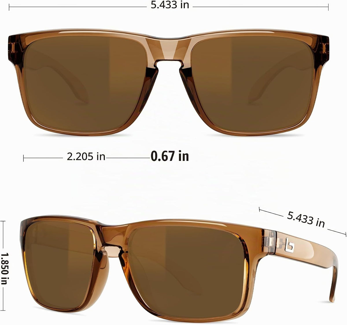 BNUS Corning Gafas de sol con lentes de vidrio para hombres y mujer...