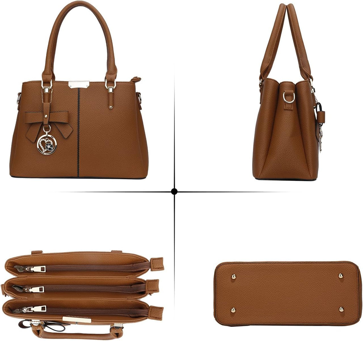 KKXIU Monederos y bolsos para mujer, Bolso tipo cartera con asa sup...