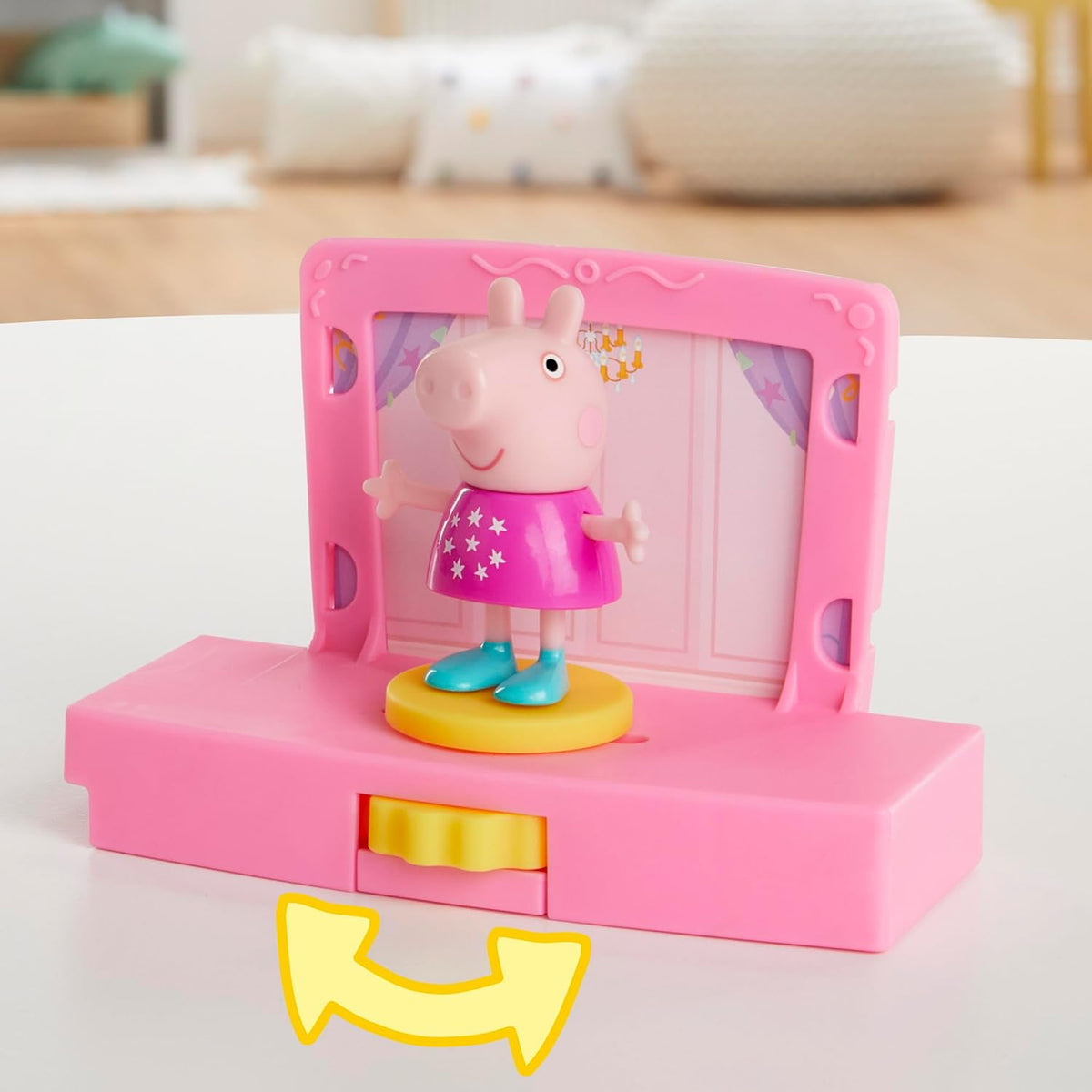 Peppa Pig Set de juego de fiesta de baile de Peppa con casa, 2 figu...