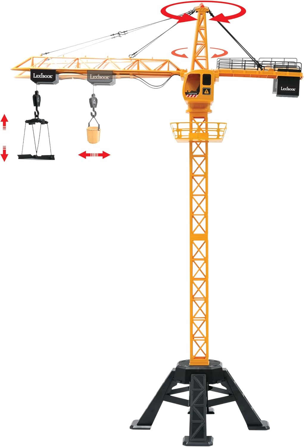 LEXiBOOK, Crosslander RC Crane, RCP35 | Torre de 4.20 ft, eleva has...