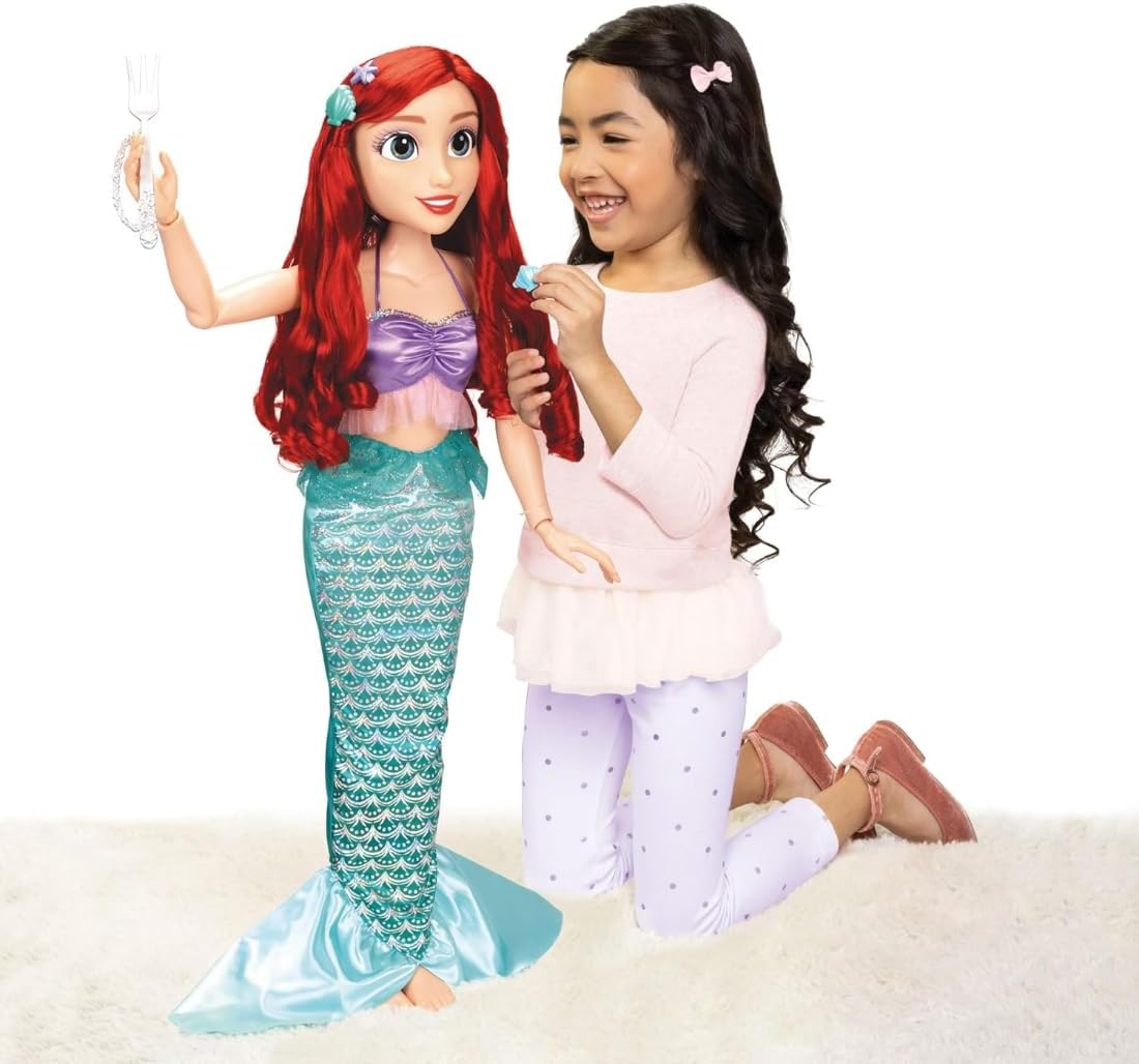 Disney Princess - Muñeca Ariel Playdate de Jakks Pacific, 32 pulgad...
