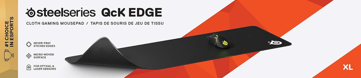 SteelSeries QcK Alfombrilla Gaming para Mouse - Tela con Borde Cosi...