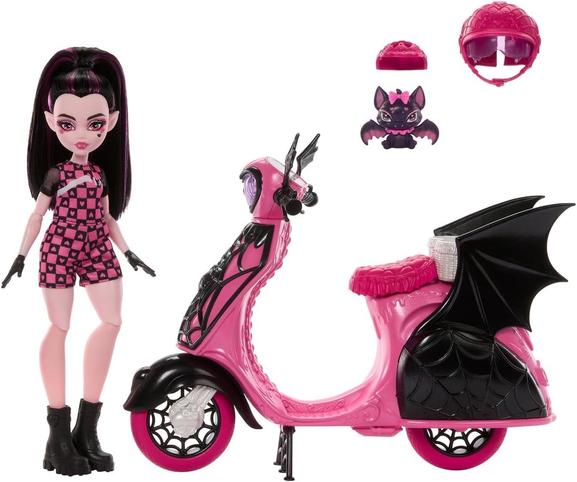 Draculaura y su patineta Monster High