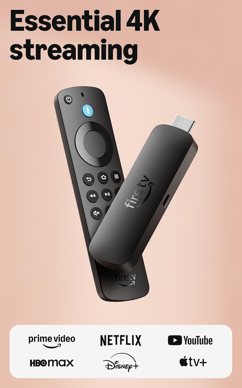 Amazon Fire TV Stick 4K Select: streaming en 4K, TV en vivo y grati...