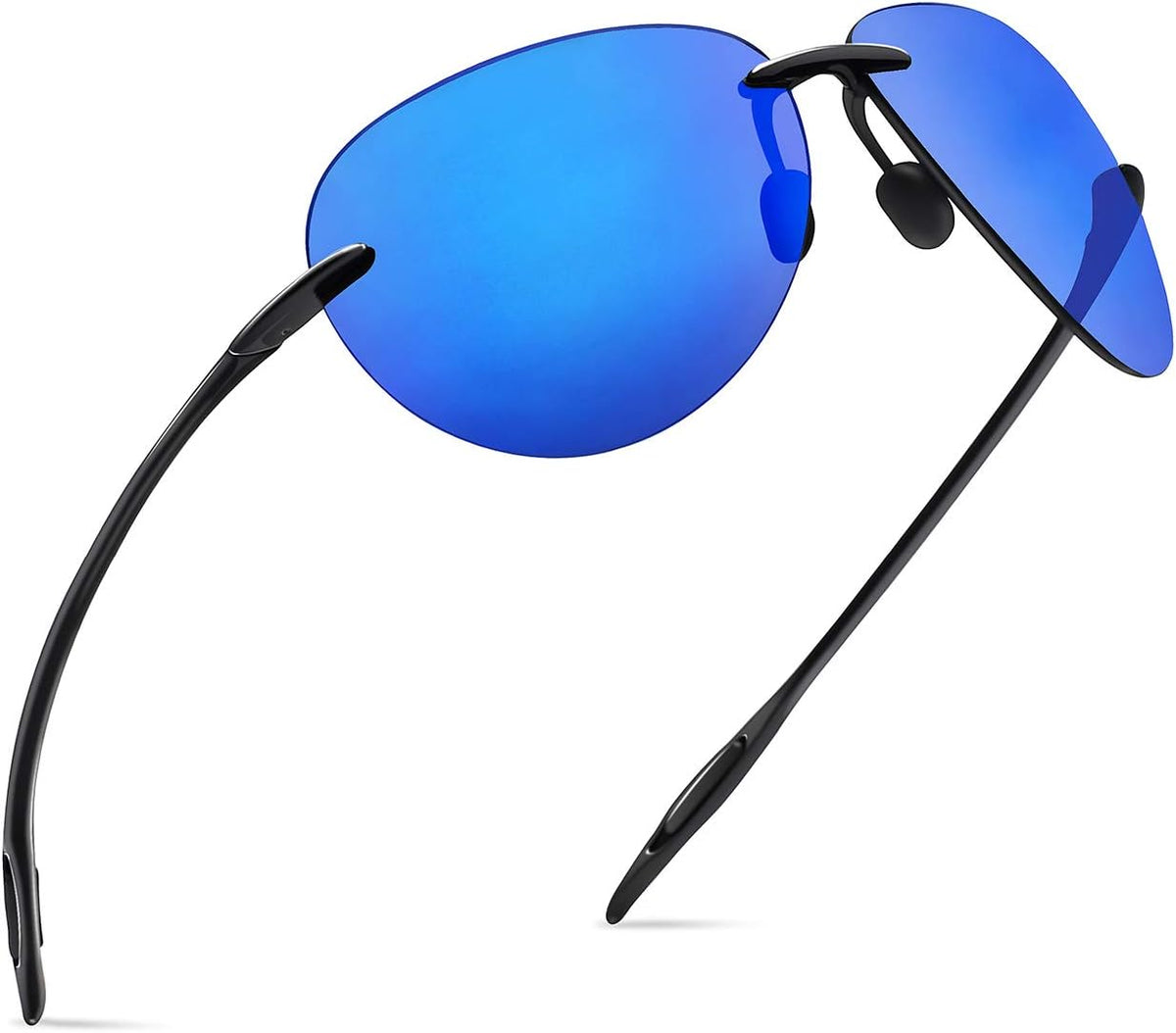 JULI Gafas de sol deportivas para hombres y mujeres, marco Tr90 sin...