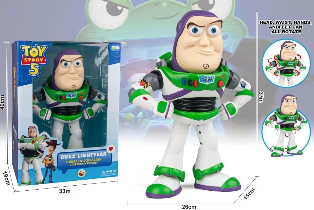 Slinsmei Figura de Toy Story Buzz Lightyear de 14.6 in, versión de...