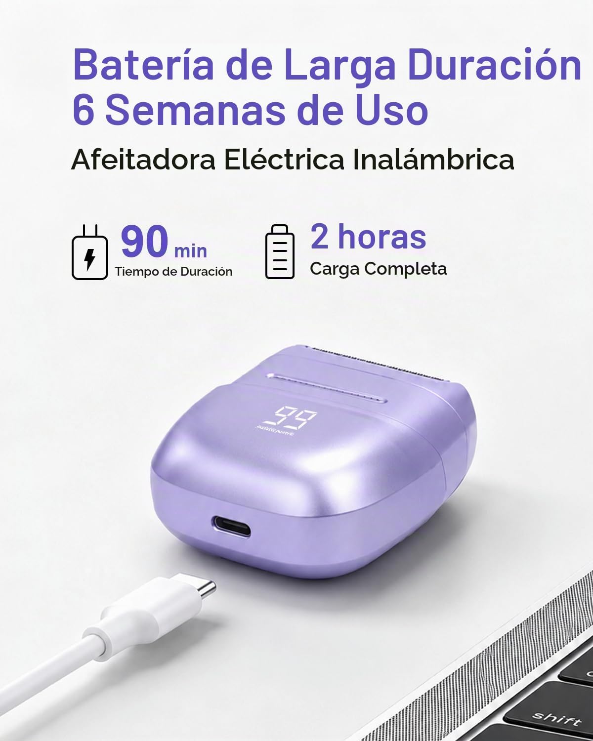 UNIMIKO Afeitadora eléctrica para mujer, impermeable, mini maquinil...