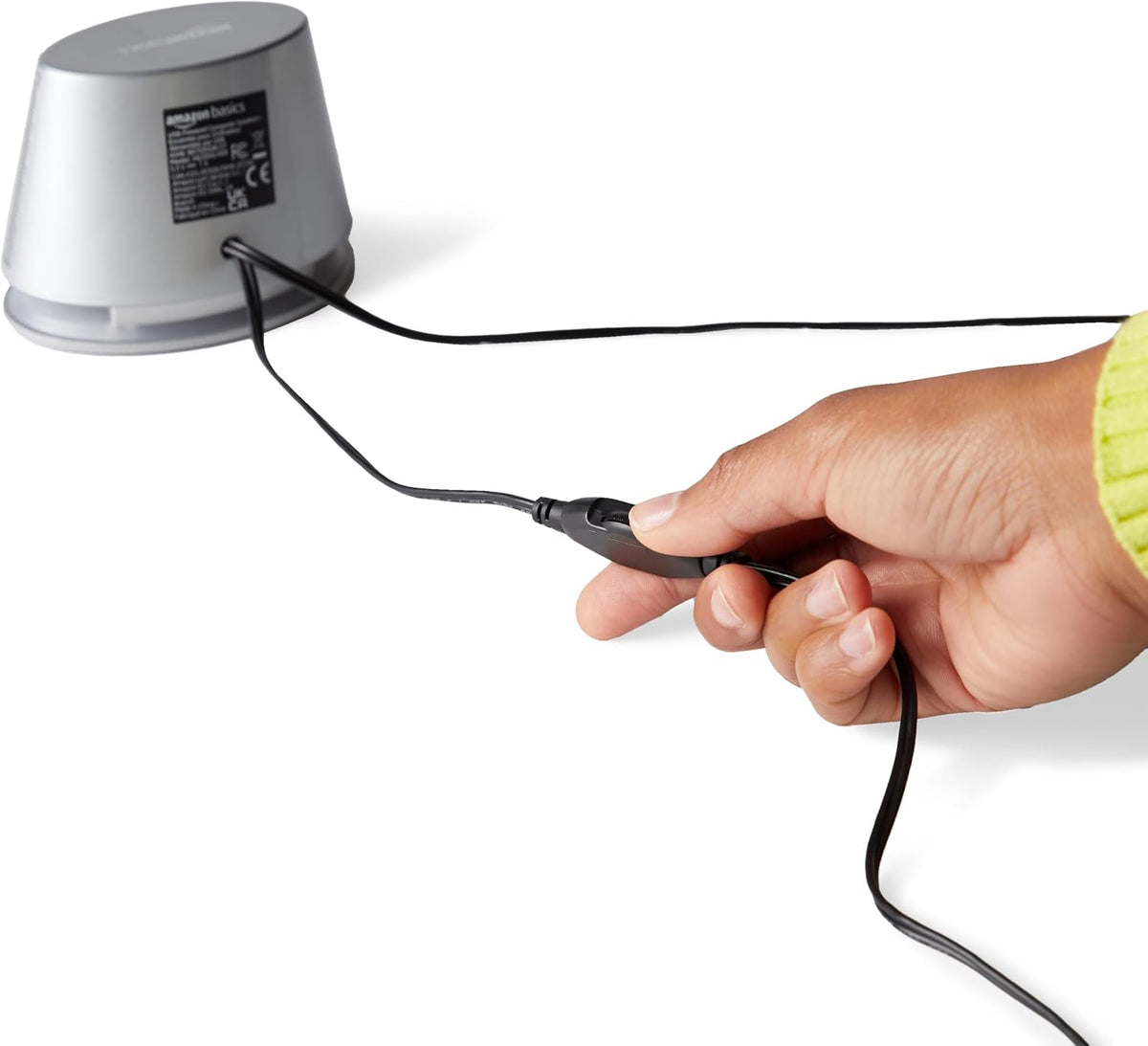 Amazon Basics Altavoces estéreo 2.0 para computadora con luces LED...