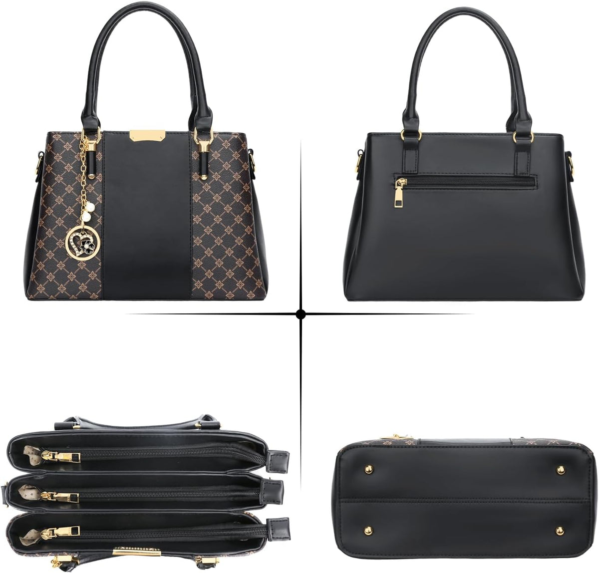 KKXIU Monederos y bolsos para mujer, Bolso tipo cartera con asa sup...