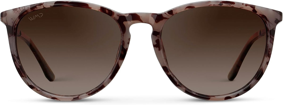 WearMe Pro Gafas de sol polarizadas redondas para mujer, protección...