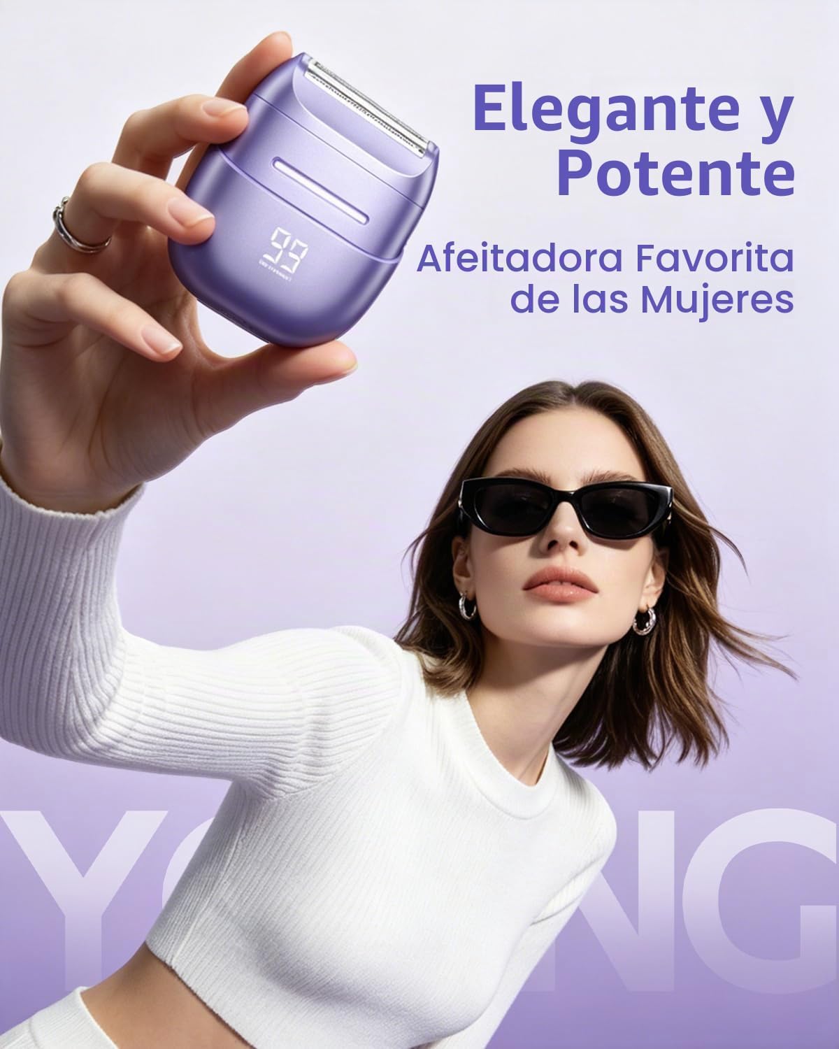 UNIMIKO Afeitadora eléctrica para mujer, impermeable, mini maquinil...
