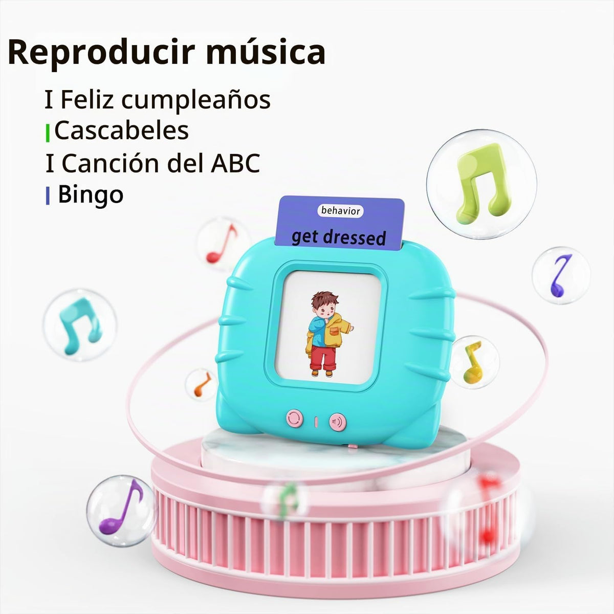 Lapare - Tarjetas didácticas parlantes para niños pequeños de 3, 4,...