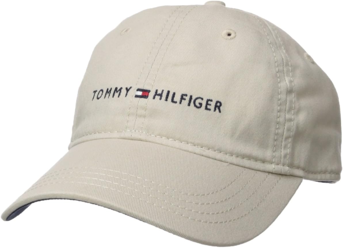Tommy Hilfiger - Gorra de béisbol ajustable de algodón con logo par...