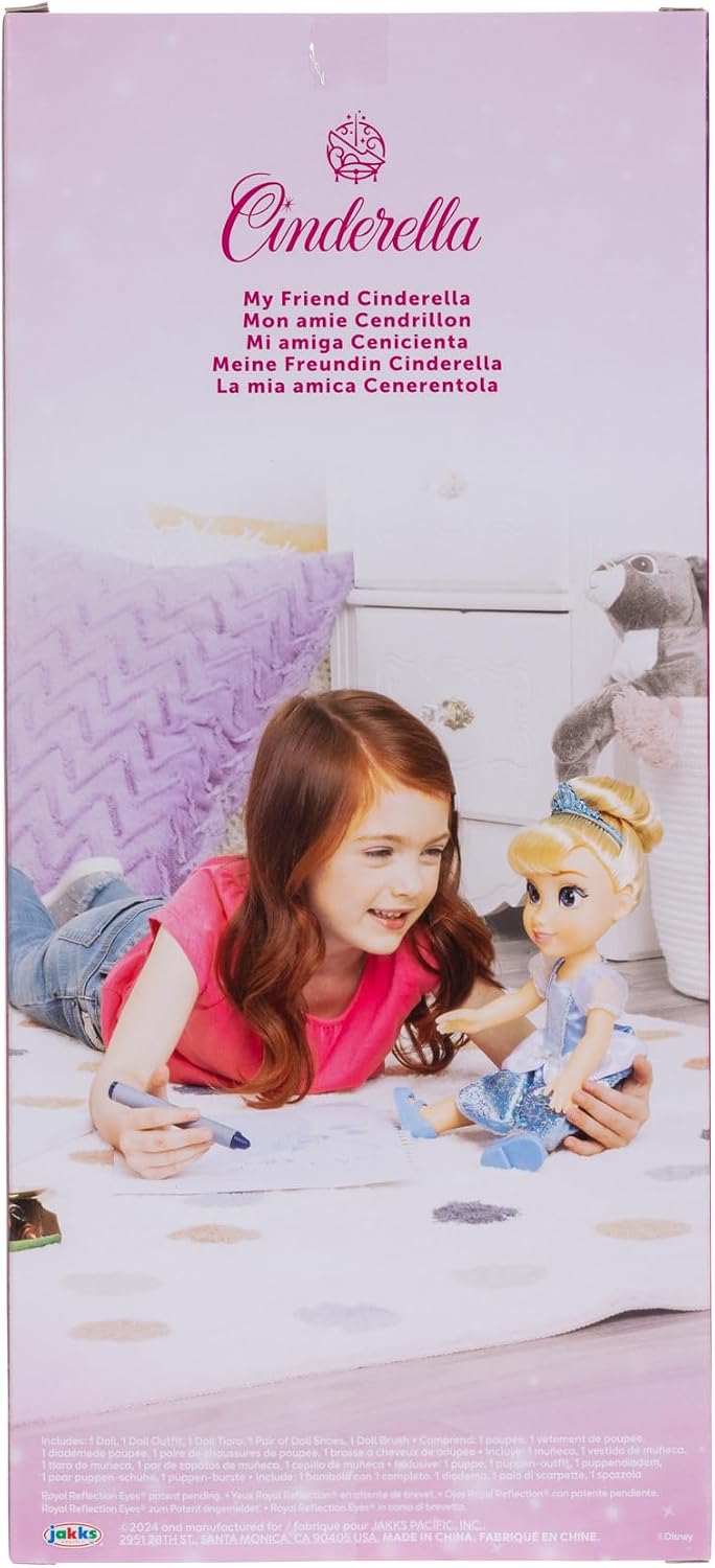 Disney Princess My Friend - Muñeca Cenicienta de 14 pulgadas de alt...