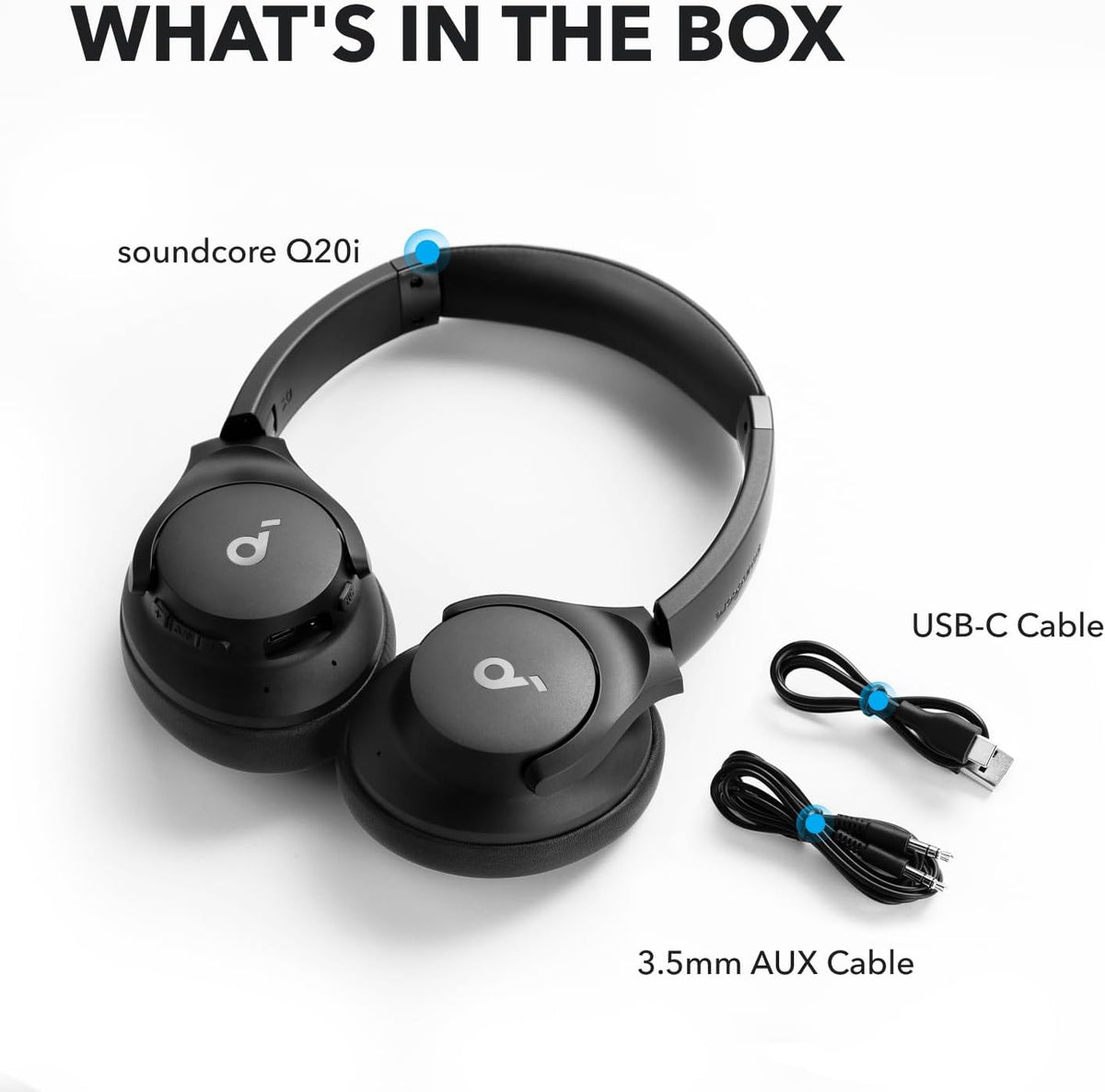 Soundcore by Anker Q20i Auriculares híbridos con cancelación activa...