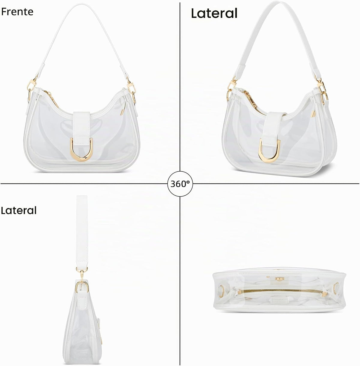 KKXIU Bolso de hombro para mujer, bolso de moda para todos los días...