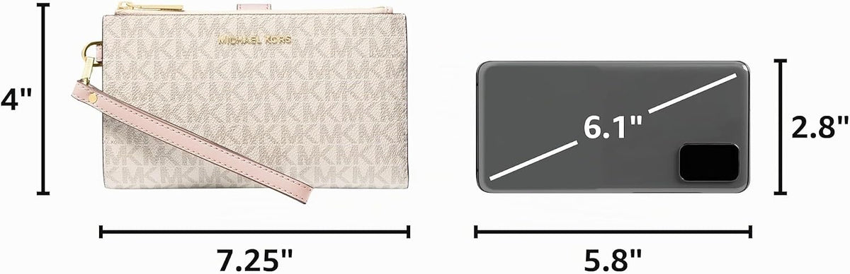 Michael Kors - Cartera de viaje con doble cremallera, de PVC