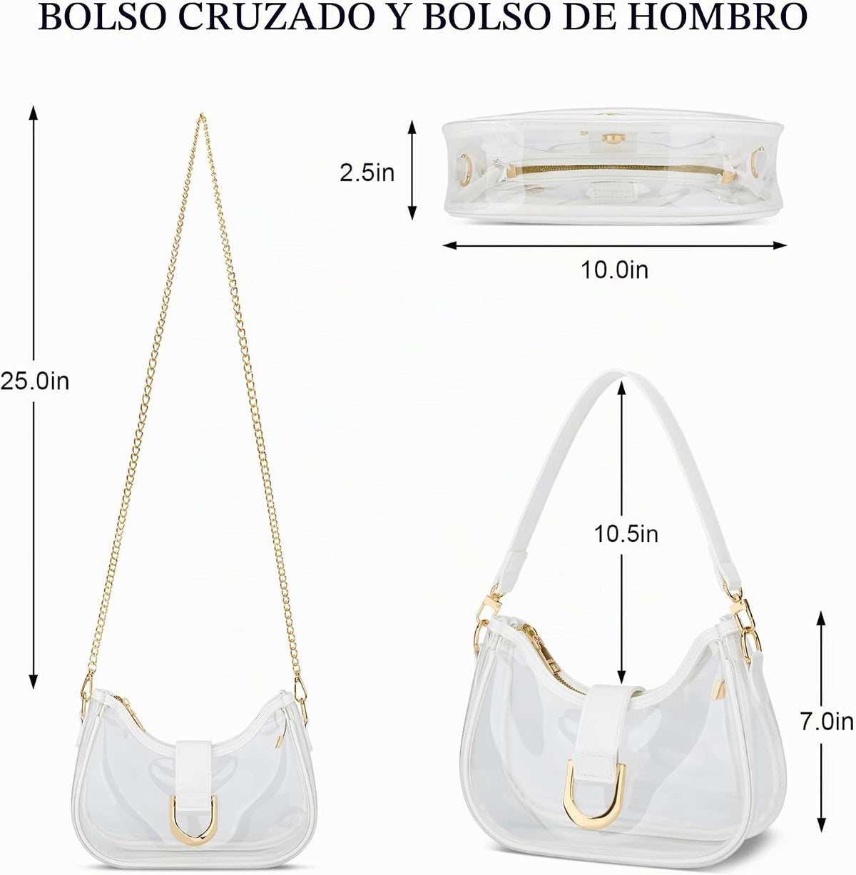 KKXIU Bolso de hombro para mujer, bolso de moda para todos los días...
