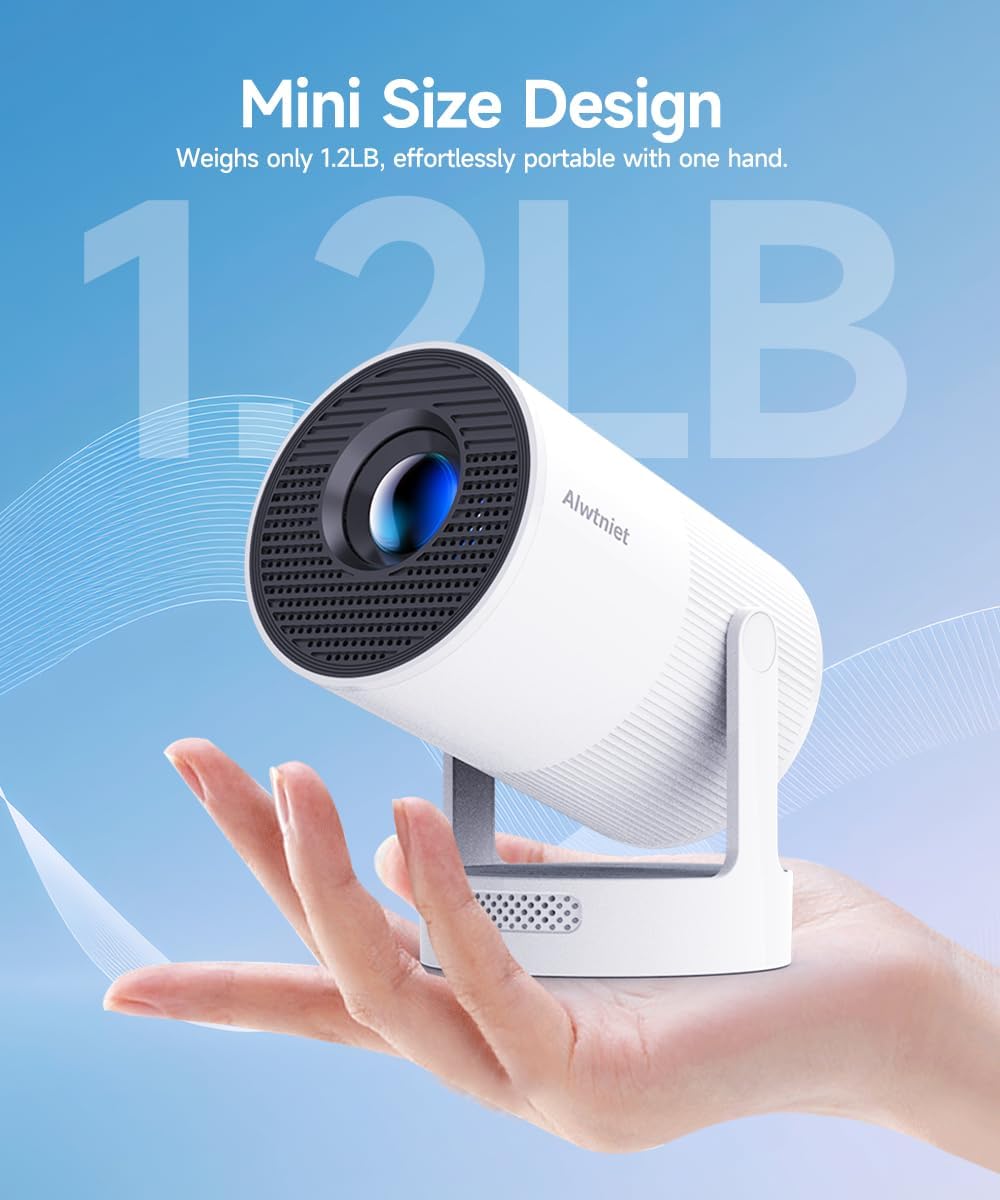 Mini proyector con Wifi y Bluetooth, proyector inteligente portátil...