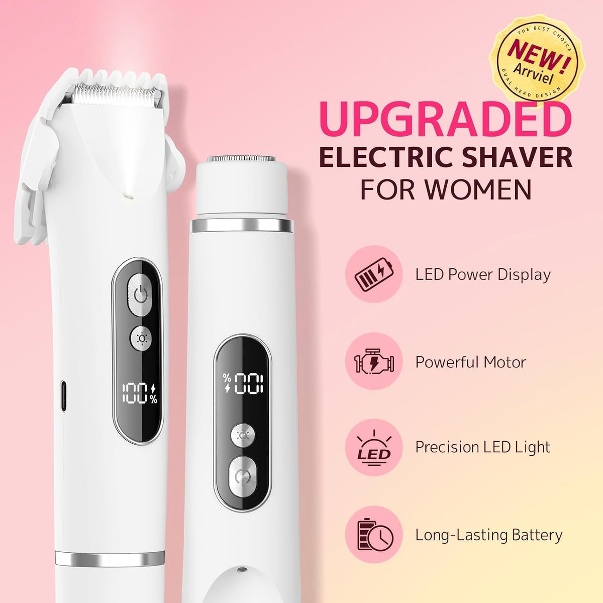 Recortadora de bikini de cabello fresco para mujer, maquinilla de a...