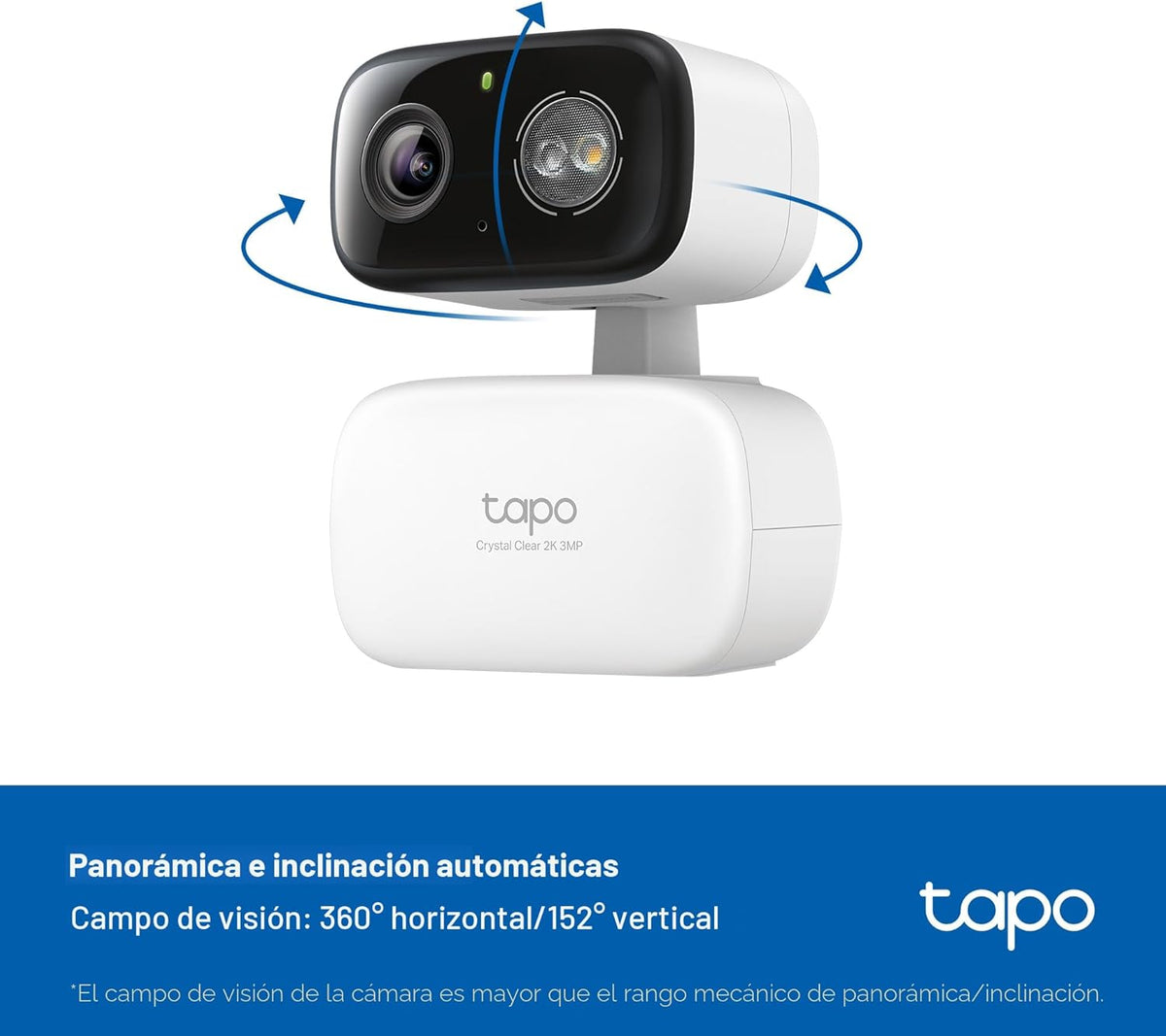 Cámara de seguridad con cable Tapo 2K para interiores/exteriores pa...