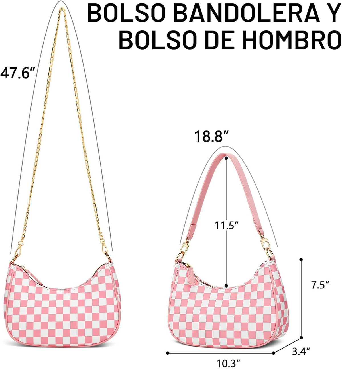KKXIU Bolso de hombro para mujer, lindos bolsos y bolsos hobo | Bol...